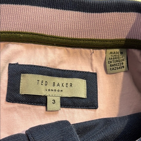 Ted Baker London Blue Polo Shirt Classic Fit Size Medium - Picture 5 of 6
